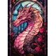 thumbnail image 3 of Pintura en lienzo de vidrieras de dragones de anime, carteles e impresiones de arte pop de dragones coloridos abstractos, arte de pared, decoración del hogar, cuadros, 3 of 5