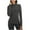 Gray, variant on Women's Fleece Lined Thermal Long Sleeve Shirts Base Layer Winter Warm Tops Mock Neck Running Workout T-Shirt