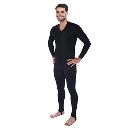 Ivation Men's Full Body Wetsuit Sport Skin for Running, Exercising, Diving, Snorkeling, Swimming & Water