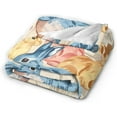 thumbnail image 4 of Verolix Decorative Throw Blanket 40 x 50 Inches, Soft Flannel Fleece Lightweight Cozy Blanket for Sofa, Bed and Living Room, 4 of 5