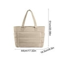 thumbnail image 6 of InsCrazy tote Bags for Women, Lightweight Puffer Shoulder Bag Large Capacity Crossbody Tote Handbag for Travel, 6 of 7
