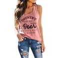 thumbnail image 2 of Tank Tops for Women Country Music and Graphic Loose Fit Casual Scoop Neck Sleeveless Shirt Summer Cami Tanks, 2 of 5