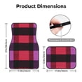 thumbnail image 2 of Crystal Fleece Car Floor Mats Set Of Four - Bottom Injection Molded For Easy Installation To Prevent Interior Contamination Suitable For Most Cars Palevioletred Buffalo Plaid Check Tartan Scotland_3, 2 of 7