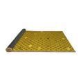thumbnail image 2 of Ahgly Company Indoor Round Abstract Yellow Modern Area Rugs, 4' Round, 2 of 4