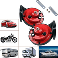 thumbnail image 1 of Juego de 2 bocinas para coche, bocina doble impermeable de 12 V, utilizada para camiones, trenes y barcos, bocinas eléctricas para coches, motocicletas, componentes electrónicos, 1 of 5