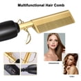 thumbnail image 5 of Hot Comb Hair Straightener, Electric Portable Travel Anti-Burn Beard Straightener Press Comb Ceramic Curler Flat Iron, 5 of 11