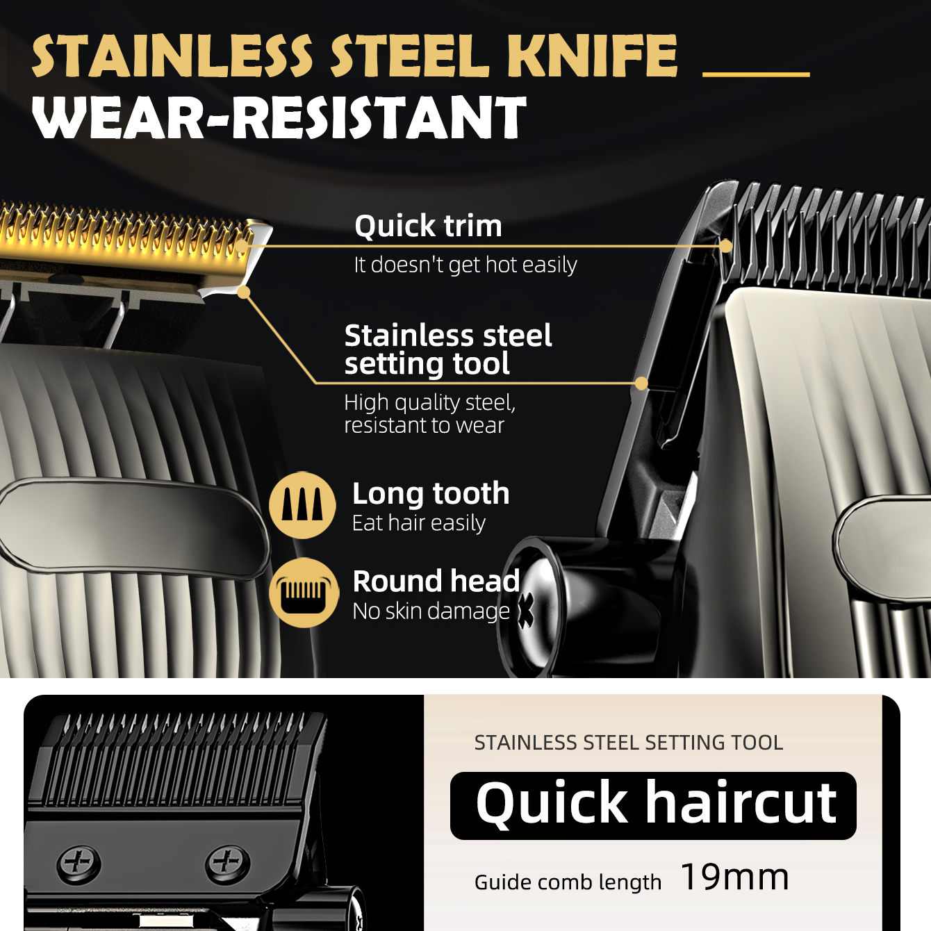 OBACRE Professional Cordless Hair Clipper Kit photo 8
