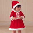 thumbnail image 6 of LWNYDPLSD Infant Christmas Dress Christmas 2t Girl Long Sleeve Christmas Girls Green Toddler Dress 3 Year Old Girl Clothes Toddler Outfits Newborn, Red 12-18 Months, 6 of 9
