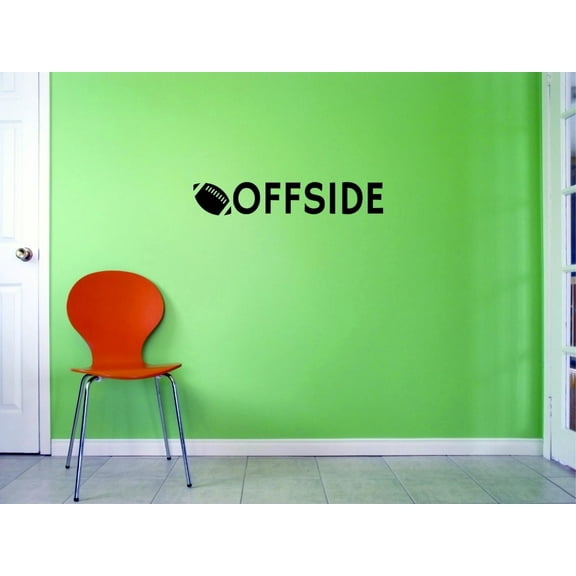 Custom Decals Offside Wall Art Size: 16 X 40 Inches Color: Black