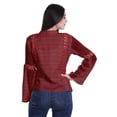 thumbnail image 3 of Moomaya Womens Collar Kurta Kurti Lace Detail Printed Full Sleeve Top Tunic, 3 of 5