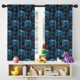 thumbnail image 5 of Blackout Kids Curtains,Neon Controllers Games Icons Black Pattern Childrens Insulated Curtains Set Of 2,Bedroom Essentials,Toddler Room Decor 42"x54", 5 of 5