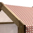 thumbnail image 4 of Retro Pet House, Big and Small Polka Dots Pattern Symmetrical Geometric Tile Design Vintage, Outdoor & Indoor Portable Dog Kennel with Pillow and Cover, 5 Sizes, Cream and Dark Coral, by Ambesonne, 4 of 4
