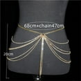 thumbnail image 7 of Belly Dance Waist Chain For Lady Shiny Rhinestone Tassel Body Jewelry Stage Performance Party Dress Metal Chain, 7 of 7
