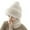 1-White4320, variant on XIAOCHA Women’S Integrated‑Neck‑Gaiter Beanie Solid Hats Outdoor Fall‑Winter Bonnet,White