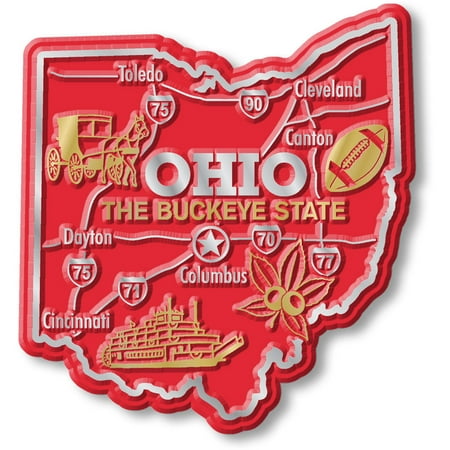 

Ohio Giant State Magnet by Classic Magnets 3 x 3.3