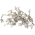 thumbnail image 3 of Stainless Steel Single Barrel Crimp Sleeves Kit Strong Fixation Fishing Line Tube Connectors 100 Pcs, 3 of 8