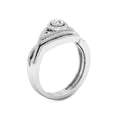 thumbnail image 2 of Imperial 1/2Ct TDW Diamond 10k White Gold Halo Bypass Bridal Set (H-I, I2), 2 of 4
