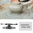 thumbnail image 4 of 12/15cm Double Face Use Aluminum Alloy Turntable for Ceramic Clay Sculpture Platform Pottery Wheel Rotating Tools,1*Double Face Turntable,silver, 4 of 8