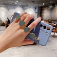 thumbnail image 5 of Cute Pretty Galaxy S21 Ultra Case Cover for Women & Girls with Love-Heart Strap Bracelet Chain Soft Flexible Glossy TPU Bumper Protective Phone Cases for Samsung Galaxy S21 Ultra 5G -Black, 5 of 8