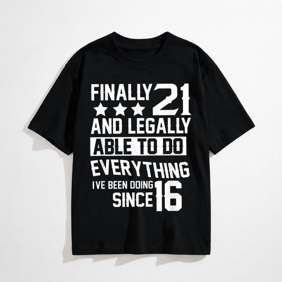 21 Years Old - 21st Birthday T-Shirt
