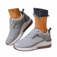 thumbnail image 3 of KANG Fashionable Sneakers With Lace Up Design And Platform For Comfortable Sporty Style Grey 38, 3 of 9