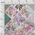 thumbnail image 2 of oneOone Georgette Viscose Purple Fabric Florals Fabric For Sewing Printed Craft Fabric By The Yard 42 Inch Wide, 2 of 6
