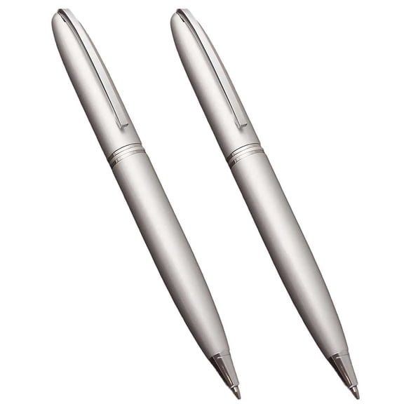 STONEGO Retractable Twist-Up Metal Ballpoint Pen - Medium Tip (1.0mm) Rollerball Pen, Smooth Writing, Black Ink - Durable metal construction, perfect for gift giving and everyday writing