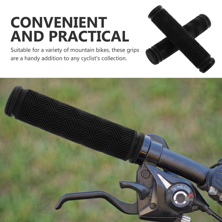 Ergonomic Bicycle Grips 2 Pairs Non-Slip Rubber Bike Handlebar Grips - 0.86 Soft MTB Grips For Kids Bikes, Scooters, Balance Bikes Soft Bicycle Grips For Kids
