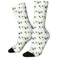 thumbnail image 5 of LSQii Fun Socks for Women Cozy Breathable Printed Cotton Knitted Fashion Novelty Crazy Mid Calf Sports Socks Gifts Carnival Pink, 5 of 7