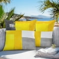 thumbnail image 4 of Yellow Black Oil Painting Outdoor Pillow Covers Pack of 2 Modern Art Ombre Watercolor Waterproof Throw Pillow Covers Decorative Cushion Cases for Patio Garden Tent Balcony Couch 20x20 inch, 4 of 8