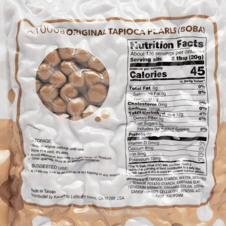 Tea Zone Original Tapioca Pearls, 6 Bags, 6 lbs Each, Perfect for