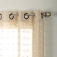 thumbnail image 2 of Nanshing Payton Set of 2 Grommet Sheer Curtain Panels, Tan, 37" x 63", 2 of 5