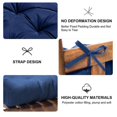 thumbnail image 5 of Eurhowing Outdoor Rocking Chair Cushion 2 Pcs, Fade & Water Resistant Patio Seat Cushions for Adirondack Chair, Non-Slip Deep Seat Chair Pads for Garden, Porch, Navy Blue, 5 of 9