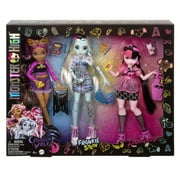 Monster High Day Out Draculaura, Clawdeen Wolf, Frankie Stein, Fashion Dolls, 3 Pack