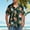 Army Green, variant on Zylanna Men's Hawaiian Shirts, Turndown Collar Casual Quickly Dry Short Sleeve Summer Beach Button Down Shirts Multicolor Size XL