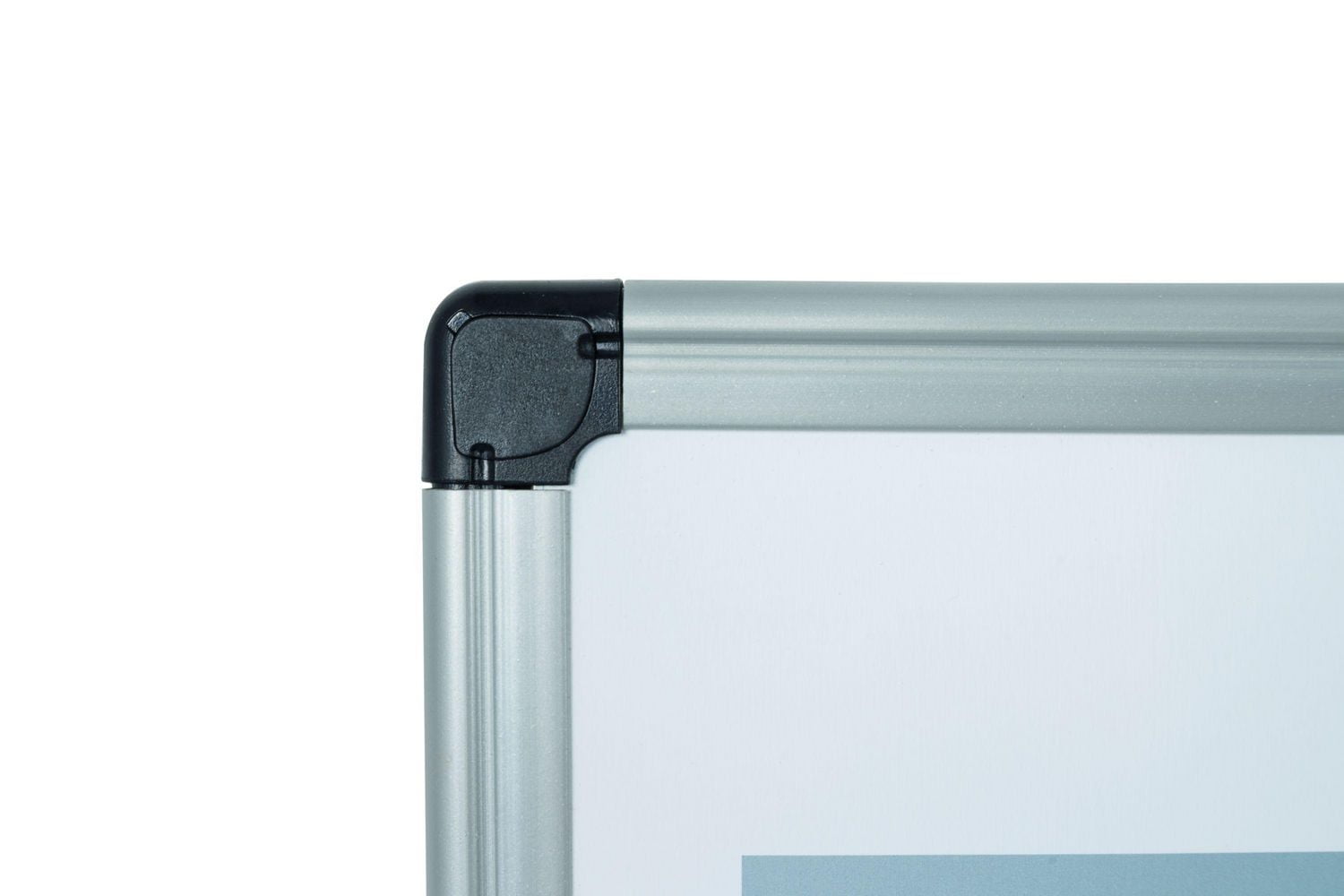 MasterVision Calendrier mensuel magnétique effaçable à sec avec combo tableau en liège à punaiser et plateau pour marqueurs, 18" x 24", cadre en plastique gris.