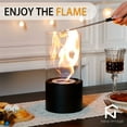 thumbnail image 3 of Portable Metal Tabletop Fire Pits  for Indoor Outdoor (Black), 3 of 7