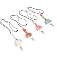 thumbnail image 5 of Uds. Cordón de profesor con cuentas de arcoíris para tarjetas de identificación y llaves, bonitos cordones acrílicos con cuentas de silicona de arcoíris con llavero, 5 of 5