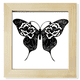 thumbnail image 1 of Alas de mariposa con Rose Pantalla de escritorio de pared de fotograma cuadrado, 1 of 4