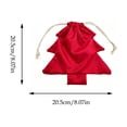 thumbnail image 3 of Fufafayo 6Pcs Christmas Tree Drawstring Bag Ornaments Hanging Decorations Window Party Decor Cute Tree Shaped Gift Bag for Indoor Outdoor Xmas Holiday Party Atmosphere Decor, 3 of 9