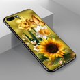 thumbnail image 2 of Compatible with iPhone 8 Plus Case,Pattern Design Hard PC Back Cover Non-Slip Soft TPU Protective Case for iPhone 8 Plus for Women 5.5inch-A4-Butterfly Golden Sunflowers, 2 of 5