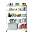 thumbnail image 4 of Seville Classics 60"W x 24"L x 72"H 5-Shelf Steel Wire Freestanding Shelves, Silver, 4 of 9