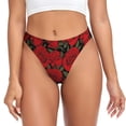 thumbnail image 1 of Fotbe Rose Flowers Tanga Sin Costuras para Mujer con Estampado – Panties Invisibles, Transpirables y Cómodos para Uso Diario-Medium, 1 of 6