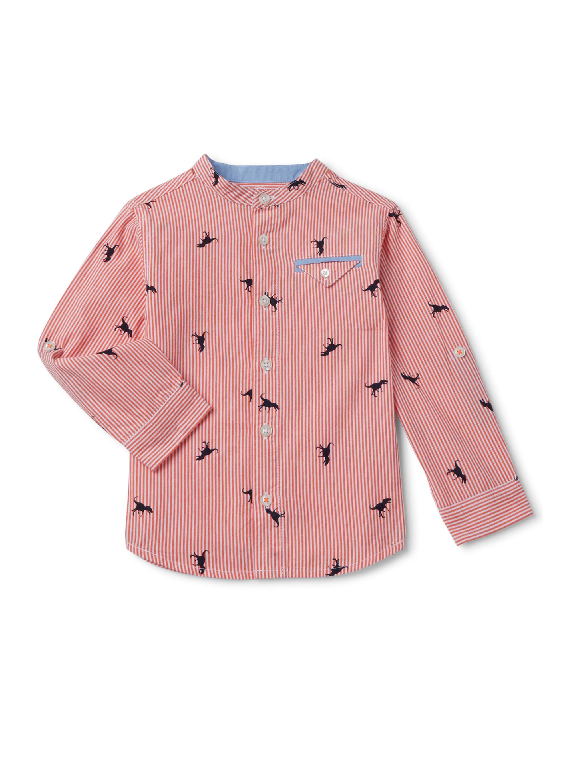 Wonder Nation Baby Boy & Toddler Boy ButtonUp Collarless Shirt (12M5T