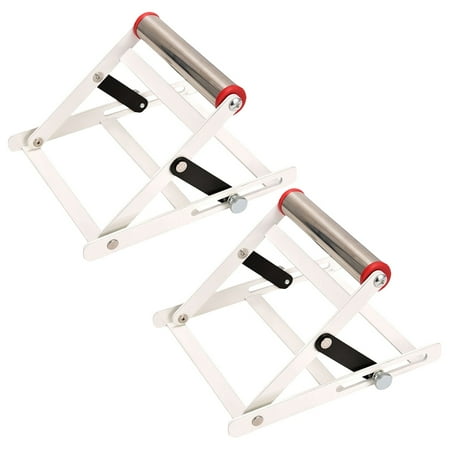 

Reayehane Rack 2 Adjustable Cutting Machine Support Frame Table Stand Height Adjustable Cutting Machine Work Support Stand Material Support Frame Cutting Machine attachment (Silver )