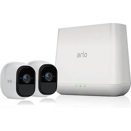 Open Box Arlo Pro Wireless Home Security Camera 2 Camera Kit VMS4230-100NAR - White