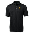 thumbnail image 2 of Men's Cutter & Buck Black Wyoming Cowboys Big & Tall Virtue Eco Pique Tile Print Recycled Polo, 2 of 3