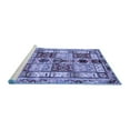 thumbnail image 2 of Ahgly Company Machine Washable Indoor Rectangle Abstract Blue Modern Area Rugs, 8' x 12', 2 of 4