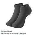 thumbnail image 4 of 6-Pair Pack Unisex Cotton Linen Crew Socks, Breathable Solid Color Casual Socks for Sensitive Skin and Natural Comfort, White, One Size, 4 of 8