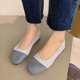 thumbnail image 2 of Zapatos Casuales Planos para las Mujeres Color-Bloque Dedo Redondo Boca Poco Profunda Deslizamiento en Zapatillas de Lienzo Primavera, Zapatos de Lienzo para las Mujeres, 2 of 5